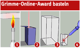 Illustration zum Basteln eines Grimme-Online-Awards