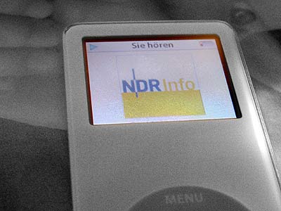 iPod mit Podcast von NDR Info