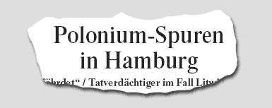 Polonium-Spuren in Hamburg
