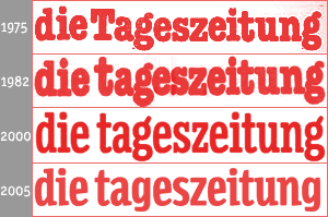 taz-Logos seit 1979