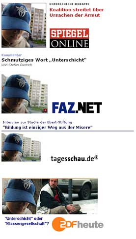 Das selbe Foto im Einsatz bei Spiegel Online, FAZ.NET, tagesschau.de und heute.de
